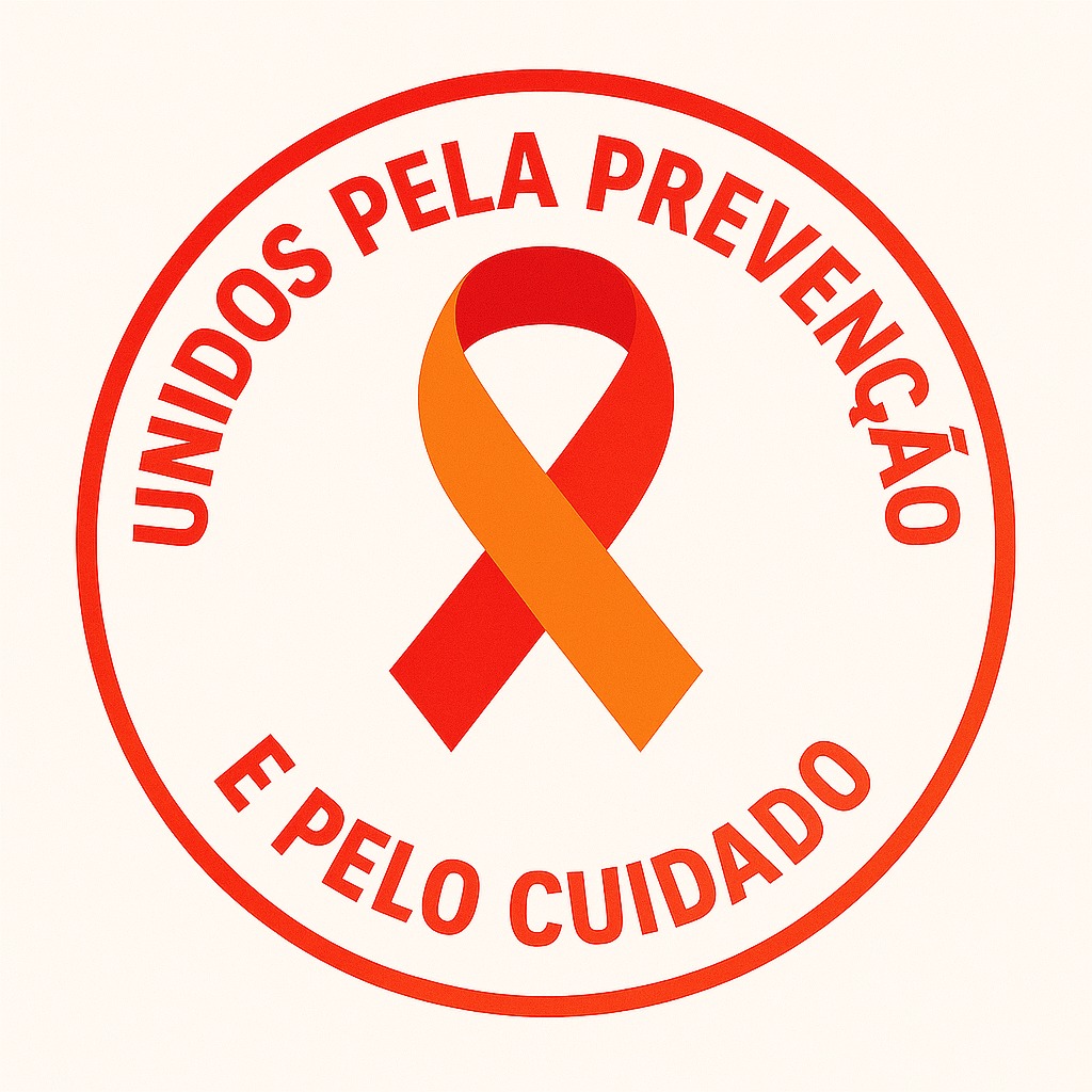 Badge Dezembro Laranja e Vermelho